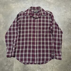 Vintage 80s Pendleton Red Plaid Wool Flannel Shirt